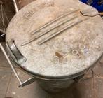 Mooie authentieke zinken vuilnisbak, Huis en Inrichting, Woonaccessoires | Prullenbakken, Overige materialen, 50 tot 75 cm, 40 liter of meer