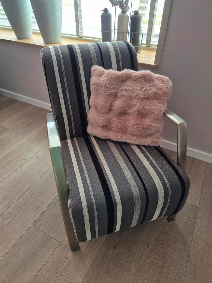 Industriële Stoffen Stoel - Leuke Accent Stoel, Huis en Inrichting, Fauteuils, Ophalen