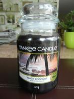 YANKEE CANDLE geurkaars  "BLACK COCONUT" Large Jar, Nieuw, Minder dan 25 cm, Overige materialen, Ophalen of Verzenden