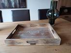 Te koop: Lifestyle houten dienblad 50x40 cm, Ophalen, Zo goed als nieuw, Rechthoekig, Hout
