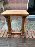 Houten bijzettafel / plantentafel, 45 tot 60 cm, Minder dan 55 cm, Gebruikt, Vierkant