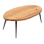 Salontafel hout Bali ellips loods 5, Huis en Inrichting, Ophalen of Verzenden, Zo goed als nieuw, Rechthoekig, 50 tot 100 cm