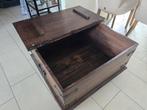Gratis op te halen!Mexicaanse DekenKist/Salontafel op Wielen, Huis en Inrichting, Tafels | Salontafels, Gebruikt, Verzenden, Vierkant