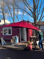 Rode Zweefparasol - Perfect voor de Zomer!, Tuin en Terras, Parasols, Ophalen, Gebruikt, Kantelbaar, 2 tot 3 meter