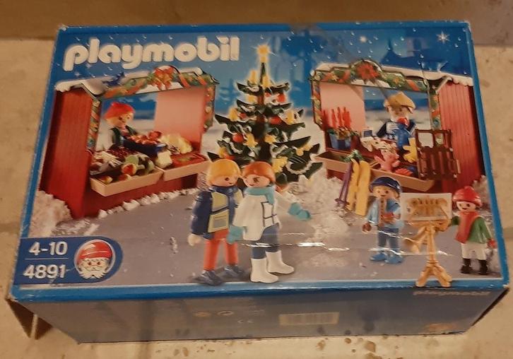 Playmobil 4891 Kerstmarkt - Complete Set, Kinderen en Baby's, Speelgoed | Playmobil, Zo goed als nieuw, Complete set, Ophalen of Verzenden