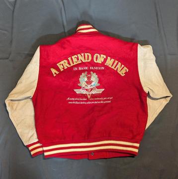 Vintage Varsity Jacket "A Friend of Mine" beschikbaar voor biedingen