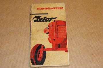 Zeldzame handleiding Zetor tractor - Ca 1958 !! beschikbaar voor biedingen