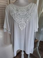 Prachtige witte Costes top kant pofmouwen, Wit, Zo goed als nieuw, Costes, Shirt of Top