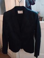 M stijlvolle blazer zwart 3 siertas split sierknopen katoen, Maat 38/40 (M), Zwart, Nieuw, Jasje