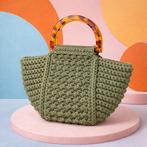 Handmade crichet elegant bags, Ophalen of Verzenden, Nieuw, Groen, Handtas