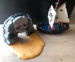 Playmobil schat eiland en piraten schip, Ophalen of Verzenden, Gebruikt
