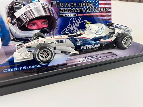 Sebastian Vettel eerste GP BMW Sauber F107 1:18, Hobby en Vrije tijd, Modelauto's | 1:18, Zo goed als nieuw, MiniChamps, Ophalen