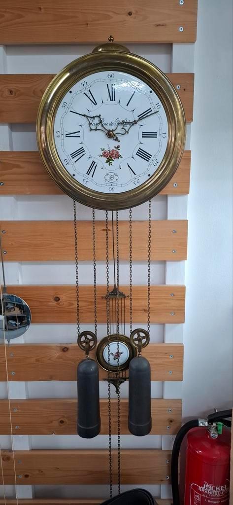 La Rosa de St Auban klok, Huis en Inrichting, Woonaccessoires | Klokken, Gebruikt, Wandklok, Analoog, Ophalen of Verzenden