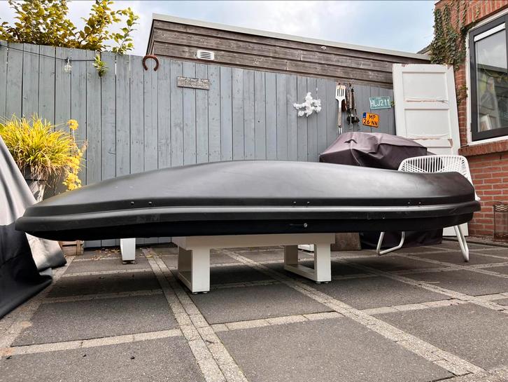 Te Huur. Grote Dakkoffer 600+liter, Auto diversen, Dakkoffers, Zo goed als nieuw, Ophalen