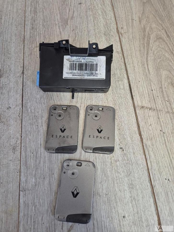 Renault Laguna / Espace kaartlezer met 3 sleutel kaarten €99, Auto-onderdelen, Carrosserie en Plaatwerk, Renault, Gebruikt, Ophalen of Verzenden