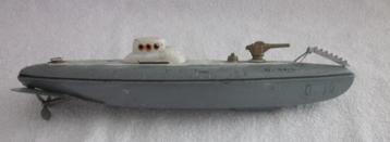 Vintage blikken duikboot CK (Japan) Submarine lengte 26 cm. beschikbaar voor biedingen