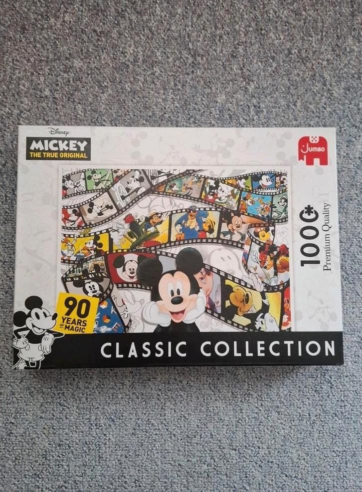 Mickey 90 years magic puzzel 1000 stukjes Jumbo, Hobby en Vrije tijd, Denksport en Puzzels, Zo goed als nieuw, Ophalen of Verzenden