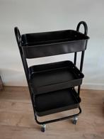 Trolley / rolwagen - zwart - met 3 niveaus, Ophalen, Zo goed als nieuw