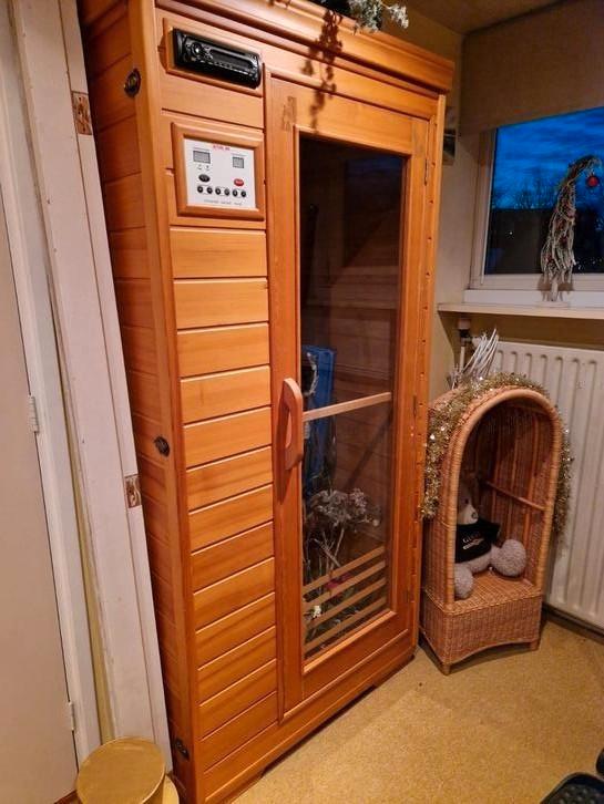 Sauna voor thuis, Sport en Fitness, Sauna, Zo goed als nieuw, Complete sauna, Ophalen