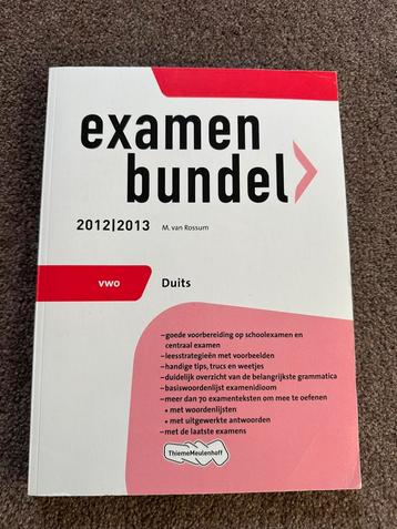 Examenbundel Duits 2012/2013 - VWO beschikbaar voor biedingen