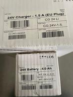 Stiga oplader en 1 accu 24 Volt set, Ophalen of Verzenden, Gebruikt, Accu, Stiga handmaaier