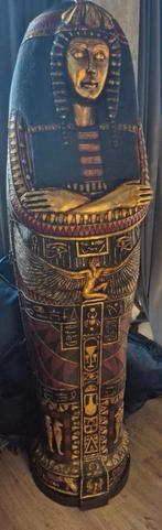 Prachtige Unieke Egyptische Sarcofaag Kast 1m95cm hoog, Ophalen of Verzenden