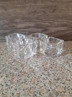 Glazen Waxinelichthouders., Ophalen of Verzenden, Overige materialen, Minder dan 25 cm