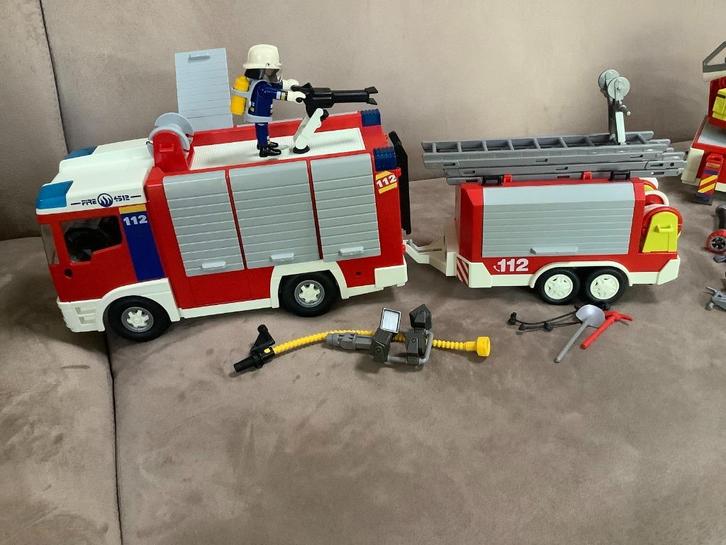 4x Playmobil City Action Brandweer sets, Kinderen en Baby's, Speelgoed | Playmobil, Gebruikt, Complete set, Ophalen