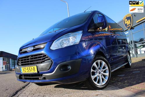 Ford Transit Custom 2.2 TDCI DC L2 DUB.SCHUIFDEUR.LEER CAMER, Auto's, Bestelauto's, Bedrijf, Te koop, ABS, Achteruitrijcamera