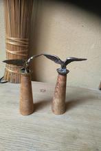 2  adelaars van kandelaar, Antiek en Kunst, Ophalen of Verzenden, Koper of Brons