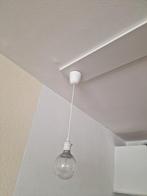 Zelfgemaakte hanglampen incl. plank, Huis en Inrichting, Lampen | Hanglampen, Zo goed als nieuw, Ophalen