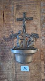 (BK) Grote koperen wijwaterbak,  zie foto's, Antiek en Kunst, Ophalen of Verzenden