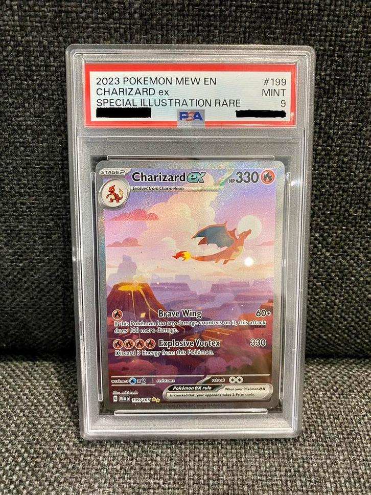 Charizard ex 199/165 PSA, Hobby en Vrije tijd, Verzamelkaartspellen | Pokémon, Ophalen