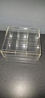 Plexiglas theedoos, Ophalen of Verzenden, Gebruikt