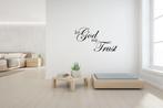 Christelijke muursticker wand tekst In God we trust, The River House, Info@theriverhouse.nl, https://theriverhouse.nl, Nieuw