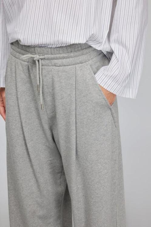 NIEUW! Semicouture broek sweatpants grijs plooien S, Kleding | Dames, Broeken en Pantalons, Nieuw, Maat 36 (S), Grijs, Lang, Verzenden