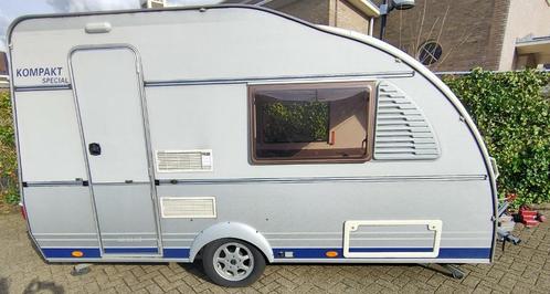 Caravan Kip Kompakt 37 K (1999) met optie voor stalling, Caravans en Kamperen, Caravans, Particulier, tot en met 2, 500 - 750 kg