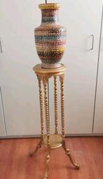 Vintage Plantentafel / Zuil / Kolomtafel / Standaard /Tafel, Ophalen, Gebruikt