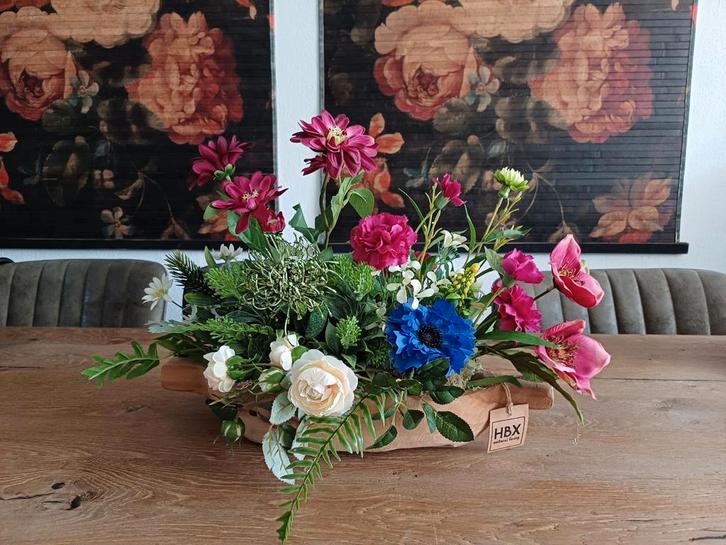Kunstbloemstuk - Kleurrijk & Onderhoudsvrij, Huis en Inrichting, Woonaccessoires | Kunstplanten en Kunstbloemen, Nieuw, Binnen