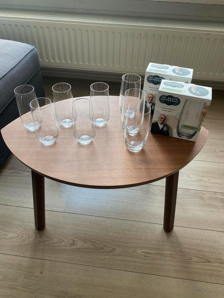 Longdrinkglazen set: Vivo & Hamersma, Huis en Inrichting, Keuken | Servies, Gebruikt, Glas of Glazen, Effen, Glas, Ophalen