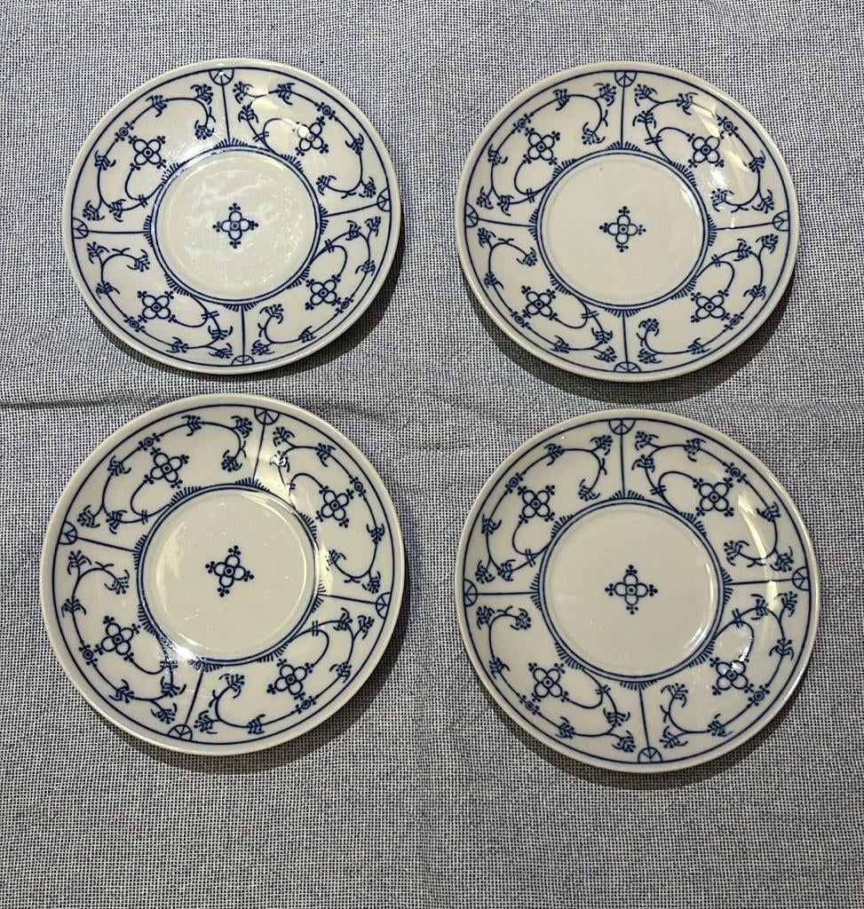 10x theeschotel blau saks, Ophalen, Zo goed als nieuw, Overige stijlen, Kop(pen) en/of Schotel(s)