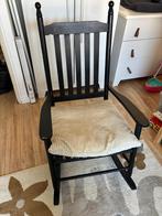 Schommelstoel, Huis en Inrichting, Stoelen, Ophalen, Zwart, Zo goed als nieuw, Eén