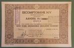 Nederlandsch Indische Escompto M. zonder stempel aandeel, Ophalen of Verzenden, 1950 tot 1970, Aandeel