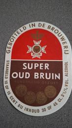 Phoenix brouwerij super oud bruin etiket, Verzamelen, Ophalen of Verzenden, Gebruikt