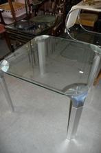 Eigentijdse glas salontafel, Gebruikt