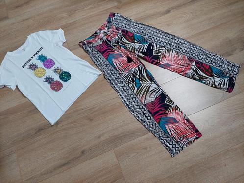 Set Only shirt met Beachwave soepele broek mt 36/38 S/M, Kleding | Dames, Dames-kledingpakketten, Zo goed als nieuw, Maat 36 (S)