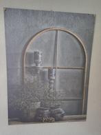 wanddecoratie/wandplaat/schilderij stoer landelijk grijs, Ophalen, Zo goed als nieuw