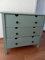 Ladekast Nostalgisch blauw 3 lades, Huis en Inrichting, Ophalen, 50 tot 100 cm, 3 of 4 laden, Eikenhout