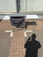 campart tafel met zij stukken en een kastje erin, Caravans en Kamperen, Camper-accessoires, Ophalen of Verzenden, Zo goed als nieuw