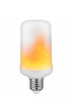 2x LED Flame Lamp - Vuurlamp - E27 Fitting - 5W - 1500K, Huis en Inrichting, Lampen | Losse lampen, Ophalen of Verzenden, Nieuw